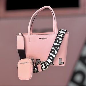 Karl Lagerfeld Pink Tote Bag